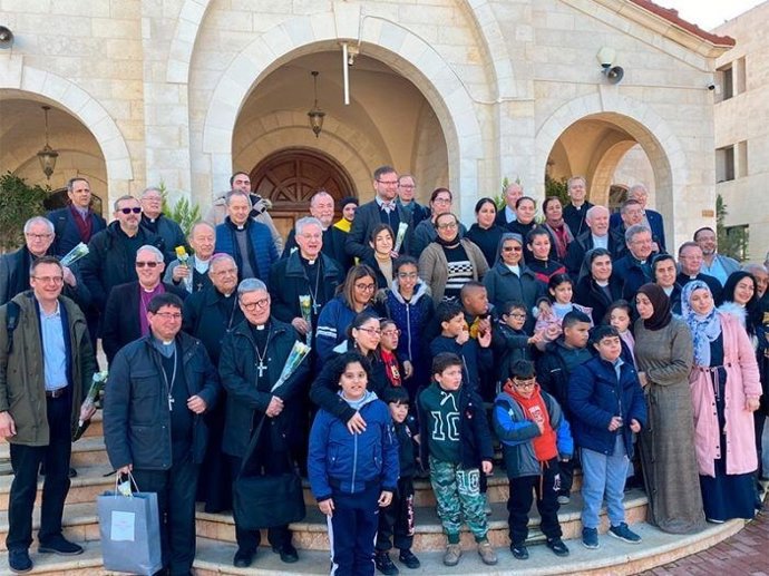 Obispos en Jordania, en el encuentro de la Coordinadora de los obispos para Tierra Santa.