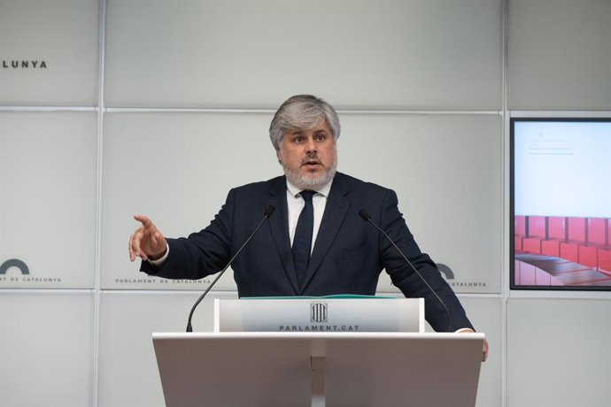 El president de Junts al Parlament, Albert Batet