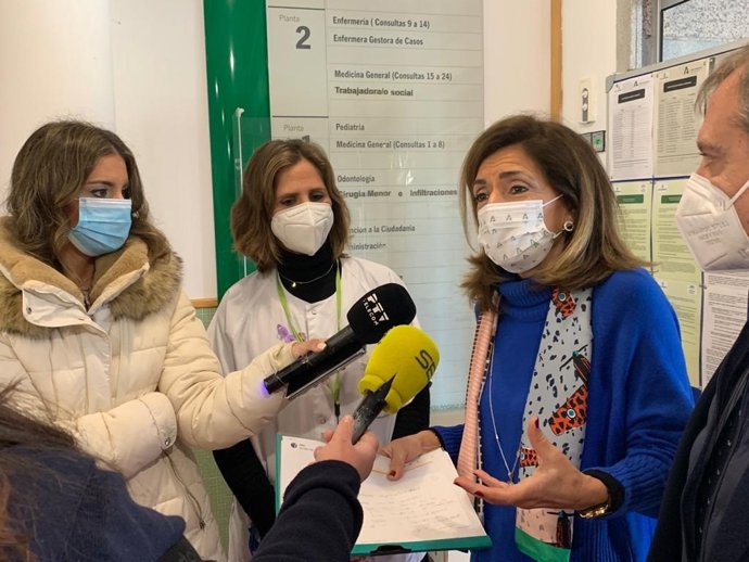 María Jesús Botella en el Centro de Salud Poniente de Córdoba.