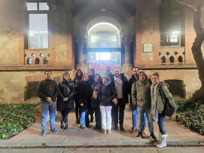 Representants de la Taula Sindical de Sanitat