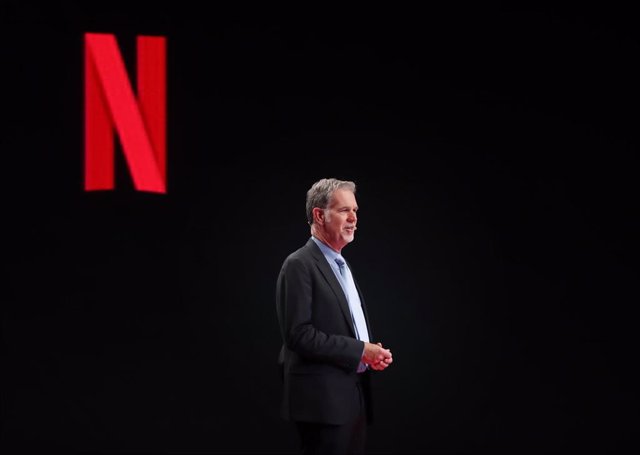 Archivo - 25 November 2019, South Korea, Busan: Netflix CEO Reed Hastings, speaks during the 2019 Culture Innovation Summit at the BEXCO convention center, as part of the ASEAN-Republic of Korea Commemorative Summit. Photo: -/YNA/dpa