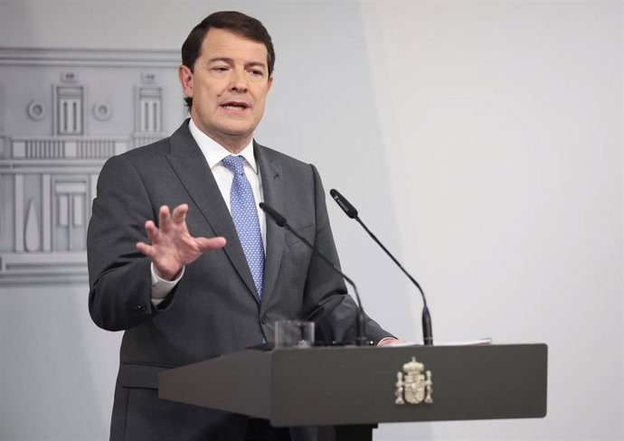 Archivo - El presidente de la Junta de Castilla y León, Alfonso Fernández Mañueco