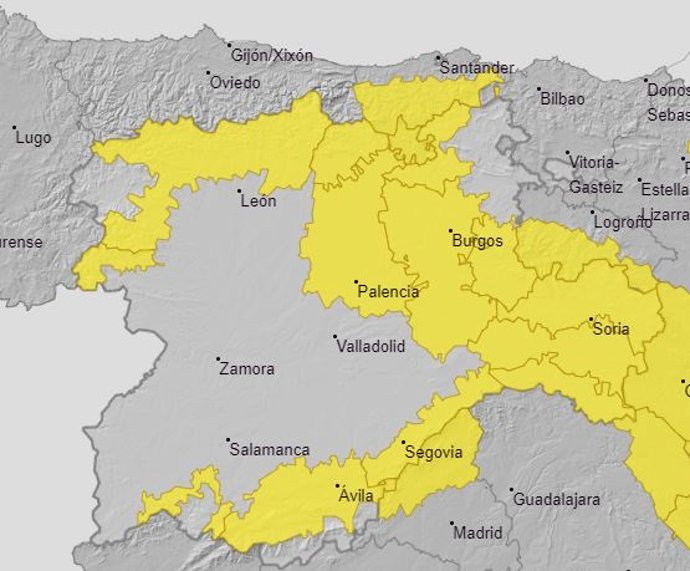 Avisos meteorológicos para este domingo, 22 de enero de 2023.