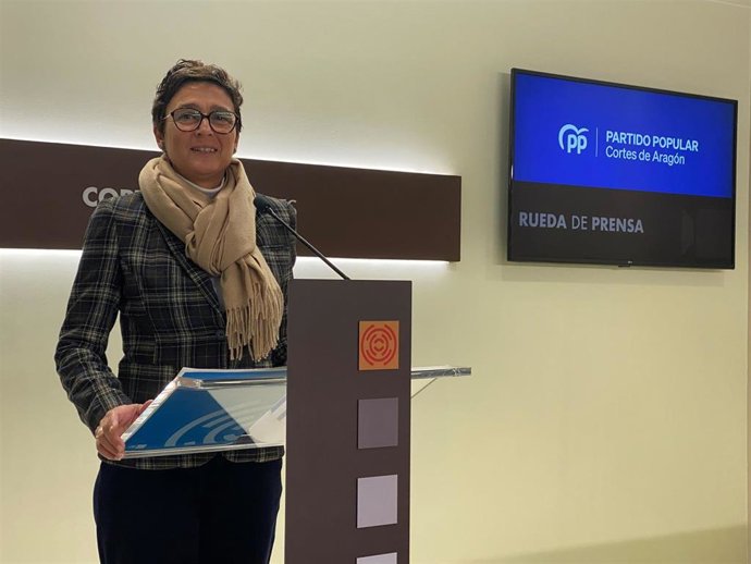 La diputada portavoz de Sanidad del PP en las Cortes de Aragón, Ana Marín.