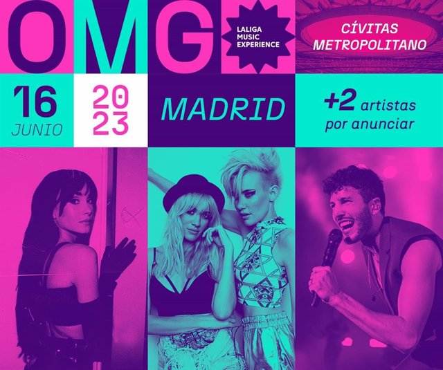 Aitana, Sebastián Yatra y Nervo, primeros confirmados del 'OMG! LaLiga Music Experience'