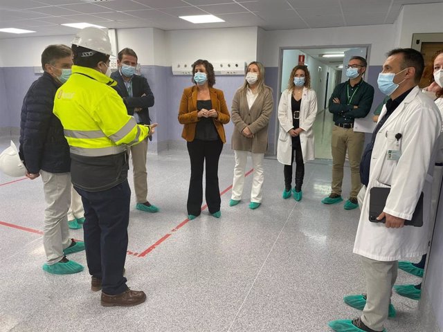 Visita de Catalina García a la URPA del Hospital de Jaén