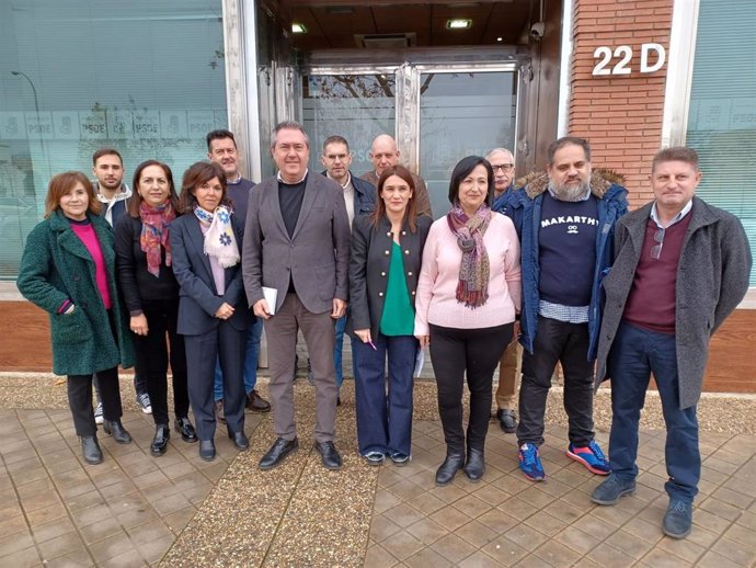 El secretario general del PSOE-A, Juan Espadas, este viernes en Granada