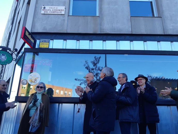 Inauguración de la calle Miguel Cordero del Campillo.