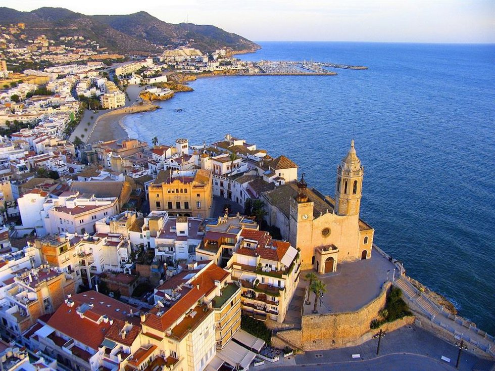 Vista de Sitges (Barcelona)