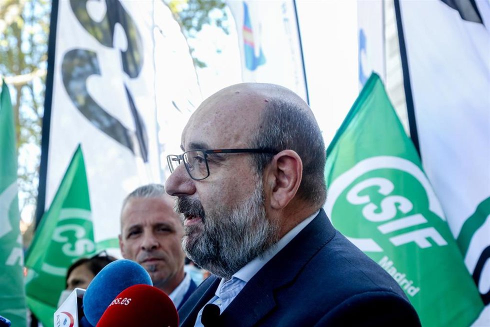 Archivo - El presidente de CSIF, Miguel Borra