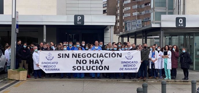 Navarra.- Los médicos apoyan en asamblea ir a la huelga en Navarra el 1 de febrero