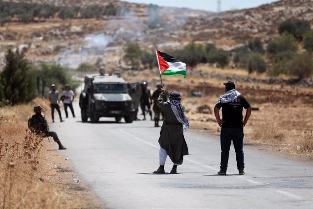 Archivo - Protestas en Cisjordania contra la expansión de asentamientos israelíes 