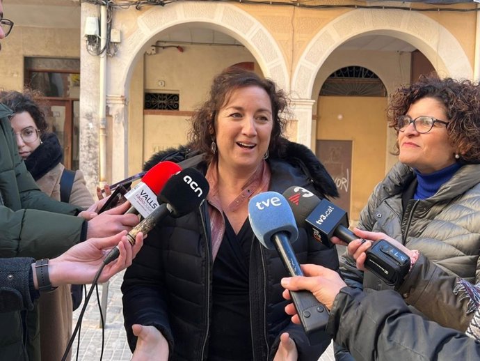 Alícia Romero este viernes en Valls (Tarragona).