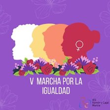 Cartel de la V Marcha por la Igualdad del IESRamón