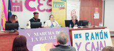 Lectura del manifiesto en la V Marcha por la Igual