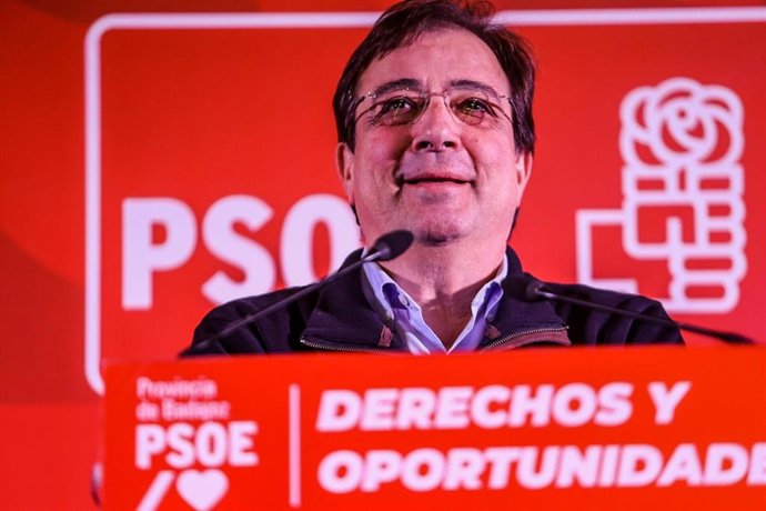 Vara, en un acto del PSOE en Berlanga.