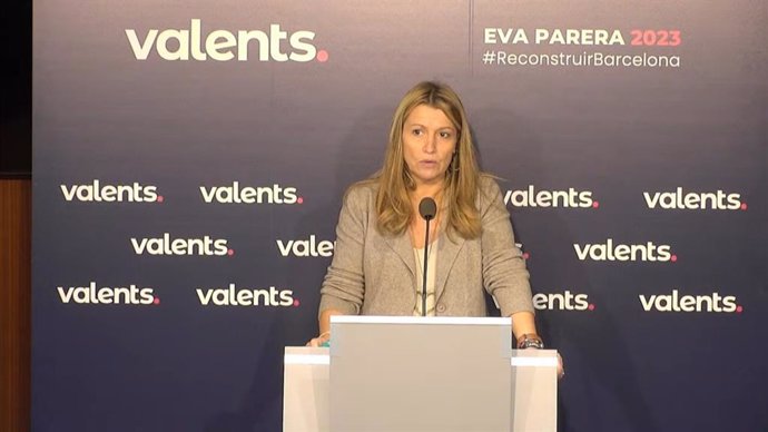 La presidenta de Valents a l'Ajuntament de Barcelona, Eva Parera