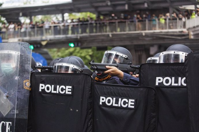 Archivo - Protesta en Bangkok, Tailandia, a favor de una reforma monárquica en el país