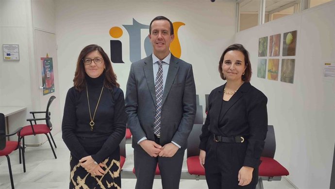 José María Martín en su visia a la Inspección de Trabajo y Seguridad Social.