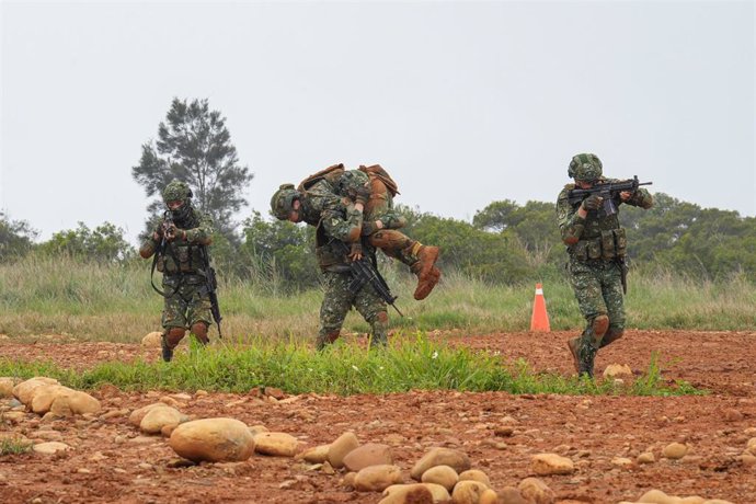 Archivo - Entrenamiento militar en Taiwán 