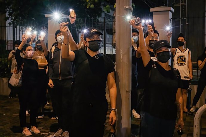 Archivo - Imagen de archivo de protestas en Hong Kong