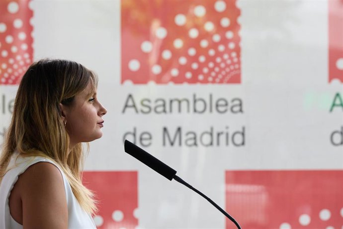 Archivo - La coportavoz adjunta de Unidas Podemos en la Asamblea de Madrid, Alejandra Jacinto.