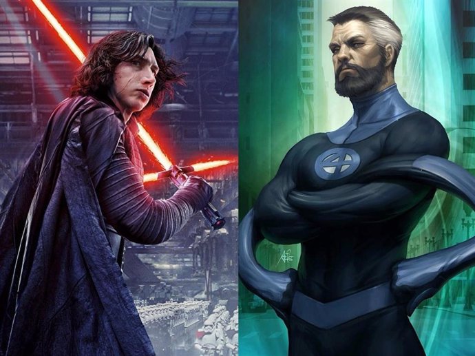 Adam Driver es el Mr. Fantástico del Universo Marvel, en un espectacular fan-art