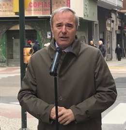 Archivo - El presidente del Partido Popular (PP) en Aragón, Jorge Azcón