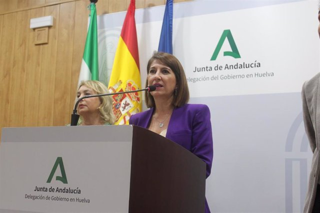 Archivo - La delegada de Turismo, Cultura y Deporte, Teresa Herrera, en una rueda de prrensa.