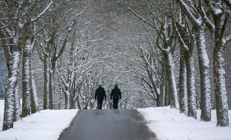 Nevadas en el este de Europa