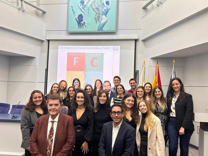 Archivo - Becados por la Fundación Canaria Médicos de Tenerife