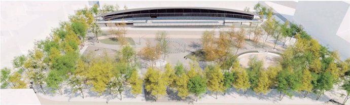 Barcelona comena les obres de reurbanització de la plaa del Candrom a Sant Andreu