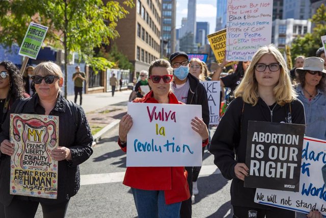Archivo - Protesta a favor del derecho al aborto en Nueva York 