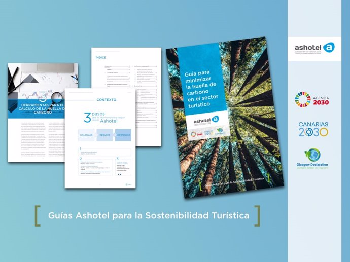 Portada de la 'Guía para minimizar la Huella de Carbono en el sector turístico', publicada por Ashotel