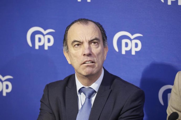 Carlos García Adanero, candidato del PP a la Alcaldía de Pamplona.