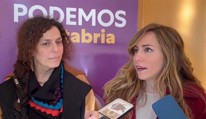 Acto de Podemos en Santander.