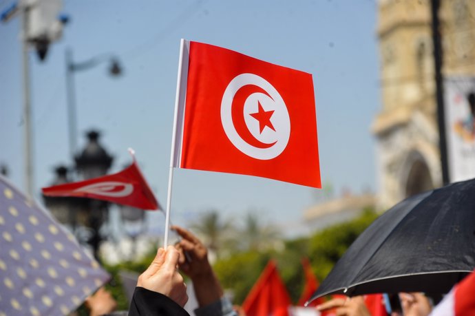 Bandera de Túnez (Archivo)