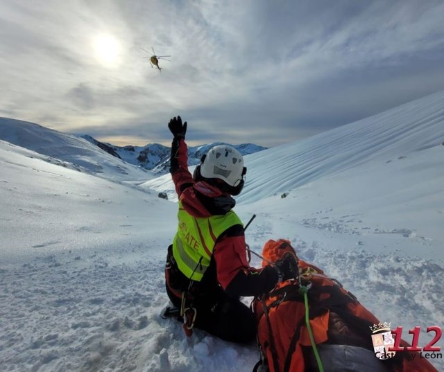 Un mometo del rescate.