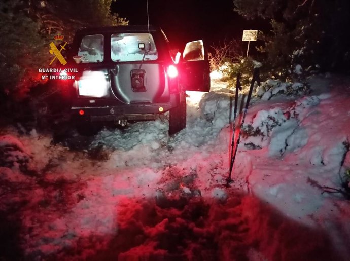 Rescate de los vehículos en la provincia de Huesca.