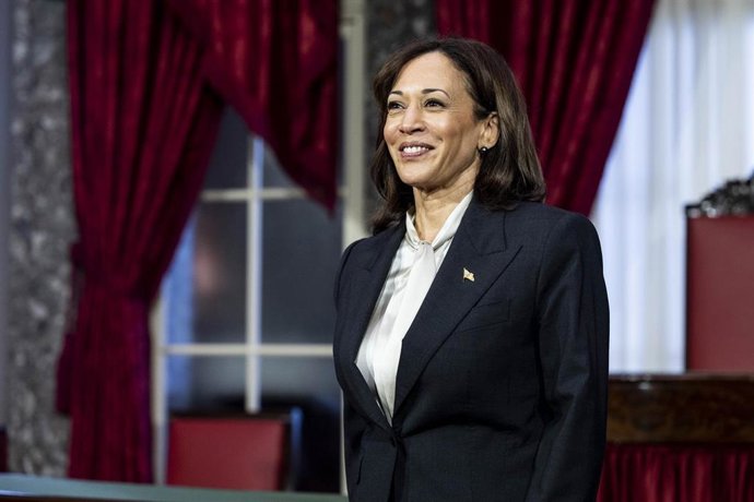 La vicepresidenta de EEUU, Kamala Harris, en Washington