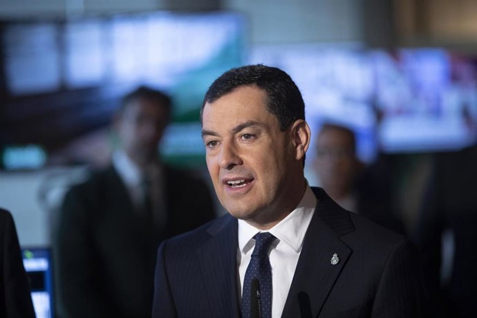 Archivo - El presidente de la Junta de Andalucía, Juanma Moreno