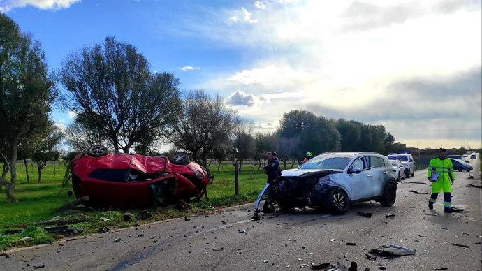 Accidente de tráfico en Palma.