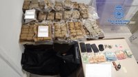 Detenido en Sevilla Este con 65 kilos de hachís en mochilas y 1.300 euros en efectivo