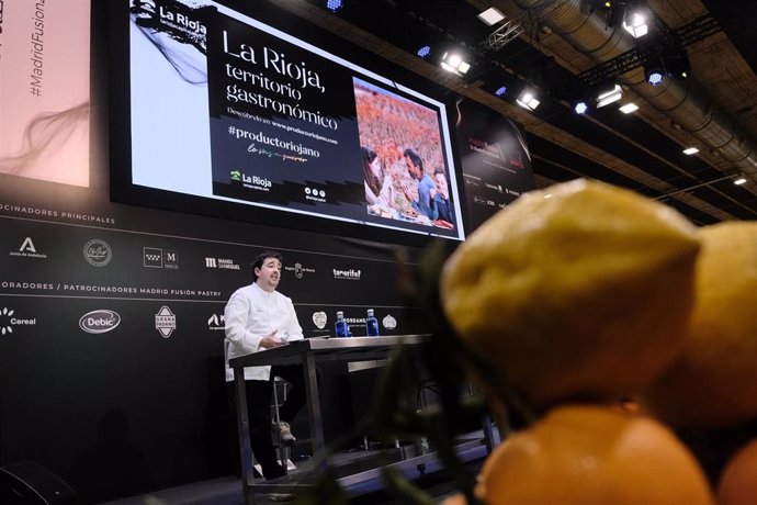 El cocinero riojano Gonzalo Baquedano en Madrid Fusion