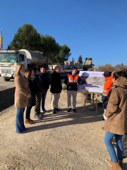 El consejero de Fomento e Infraestructuras, José Ramón Díez de Revenga, visita las obras de mejora de la carretera que conecta los municipios de Murcia, Alcantarilla y Mula (RM-C1).