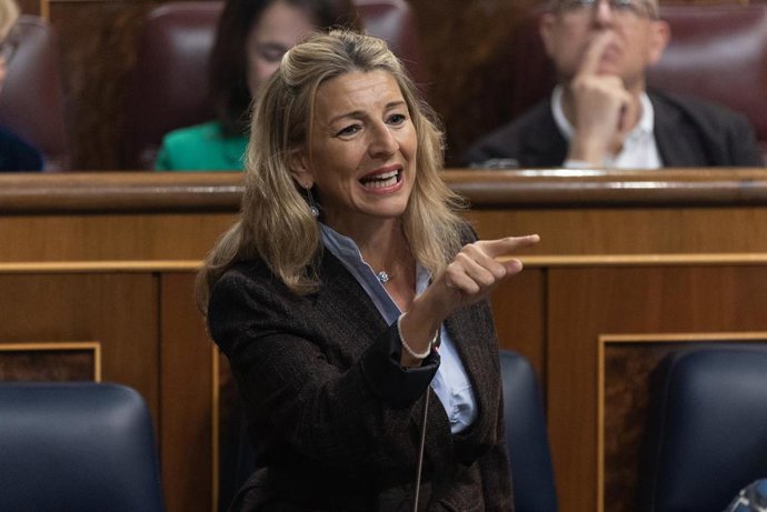 Archivo - La vicepresidenta segunda y ministra de Trabajo y Economía Social, Yolanda Díaz, en una imagen de archivo.