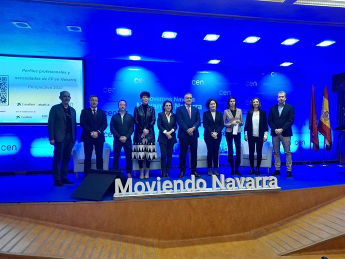 Imagen de la presentación del informe 'Perfiles profesionales y necesidades de FP en Navarra. Perspectiva 2030'