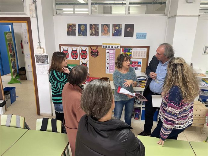 El conseller Martí March visita el CEIP Norai de Puerto de Alcúdia.