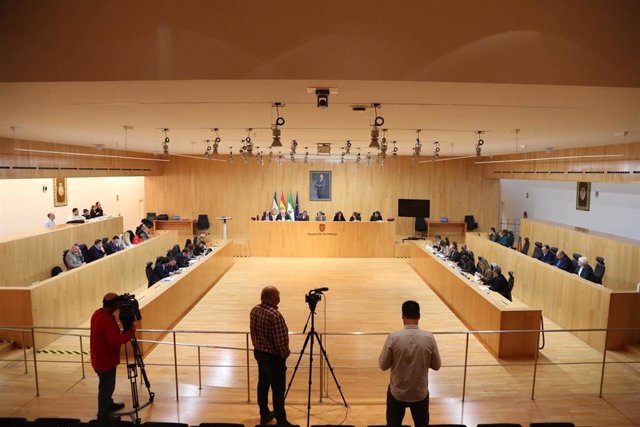 Archivo - Pleno de la Diputación de Málaga en una imagen de archivo 