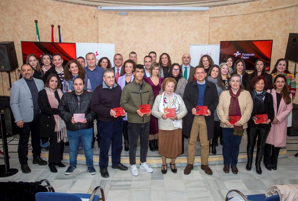 Foto de grupo de la entrega de premios.
